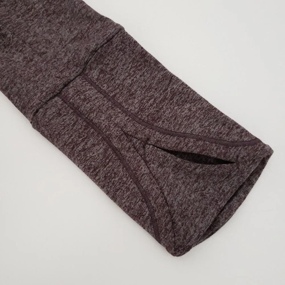 Athleta Uptempo Hoodie Sweatshirt Aubergine Heathered Purple NWT - Picture 12 of 14